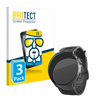 Parte frontal de un envase de producto con el logotipo de la marca BROTECT. Al lado se muestra el dispositivo Kiprun 500 con s