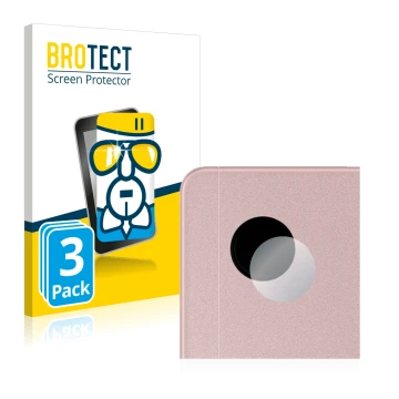 Parte frontal de un envase de producto con el logotipo de la marca BROTECT. Al lado se muestra el dispositivo Samsung Galaxy T