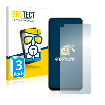 Parte frontal de un envase de producto con el logotipo de la marca BROTECT. Al lado se muestra el dispositivo OnePlus Nord CE 