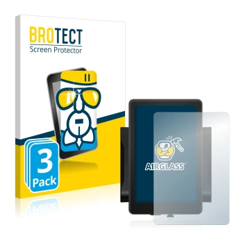 Parte frontal de un envase de producto con el logotipo de la marca BROTECT. Al lado se muestra el dispositivo Bafang 860c con 