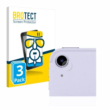 Parte frontal de un envase de producto con el logotipo de la marca BROTECT. Al lado se muestra el dispositivo Apple iPad Air 5