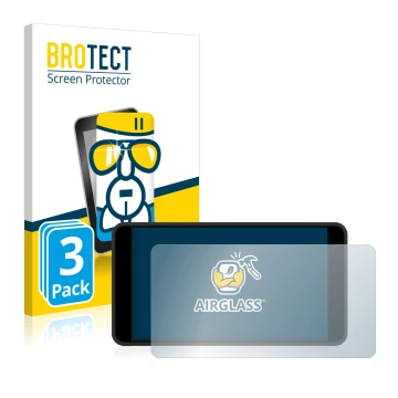 Parte frontal de un envase de producto con el logotipo de la marca BROTECT. Al lado se muestra el dispositivo Portkeys PT5 II 