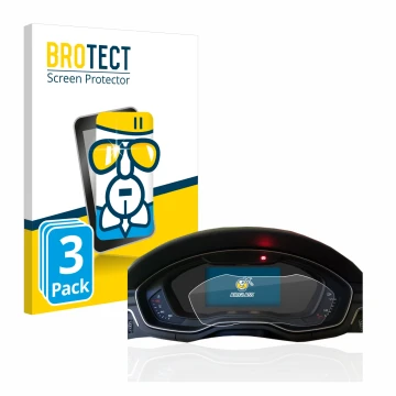 Parte frontal de un envase de producto con el logotipo de la marca BROTECT. Al lado se muestra el dispositivo Audi A4 B9 2017 