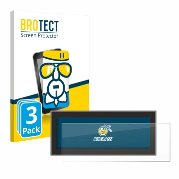 Parte frontal de un envase de producto con el logotipo de la marca BROTECT. Al lado se muestra el dispositivo Opel Astra L 202