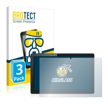 Parte frontal de un envase de producto con el logotipo de la marca BROTECT. Al lado se muestra el dispositivo Acer ACTAB1422 1
