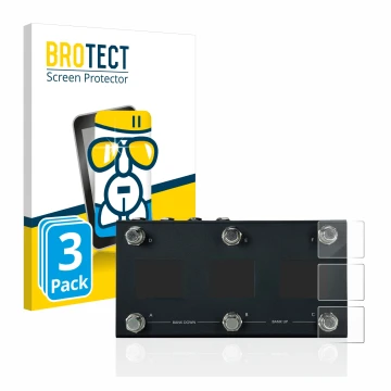 Parte frontal de un envase de producto con el logotipo de la marca BROTECT. Al lado se muestra el dispositivo Morningstar MC6 