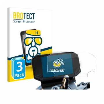 Parte frontal de un envase de producto con el logotipo de la marca BROTECT. Al lado se muestra el dispositivo VOGE 350 AC con 