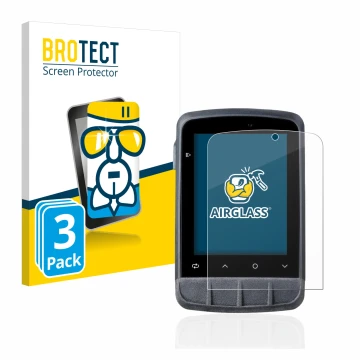 Parte frontal de un envase de producto con el logotipo de la marca BROTECT. Al lado se muestra el dispositivo Giant Dash L200 