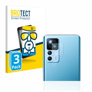 Parte frontal de un envase de producto con el logotipo de la marca BROTECT. Al lado se muestra el dispositivo Xiaomi 12T (SÓLO