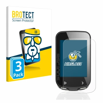 Parte frontal de un envase de producto con el logotipo de la marca BROTECT. Al lado se muestra el dispositivo iGPSPORT BSC100S