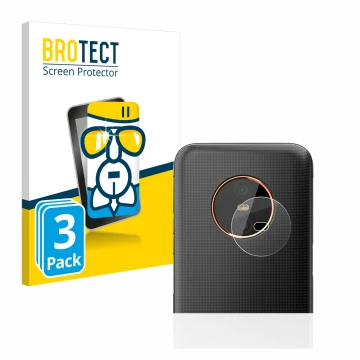 Parte frontal de un envase de producto con el logotipo de la marca BROTECT. Al lado se muestra el dispositivo Gigaset GX6 (SÓL
