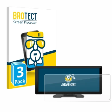 Parte frontal de un envase de producto con el logotipo de la marca BROTECT. Al lado se muestra el dispositivo Carpuride W103 1