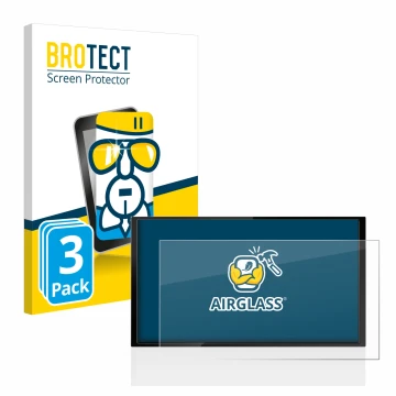 Parte frontal de un envase de producto con el logotipo de la marca BROTECT. Al lado se muestra el dispositivo Kenwood DMX 7722