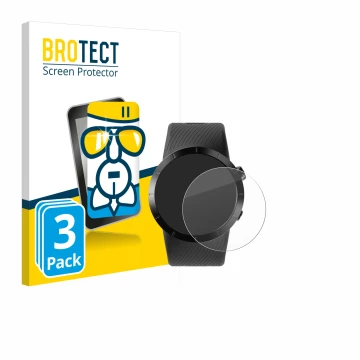 Parte frontal de un envase de producto con el logotipo de la marca BROTECT. Al lado se muestra el dispositivo Shot Scope X5 co