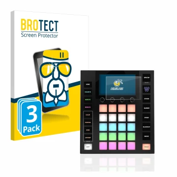 Parte frontal de un envase de producto con el logotipo de la marca BROTECT. Al lado se muestra el dispositivo Wolfmix W1 con s