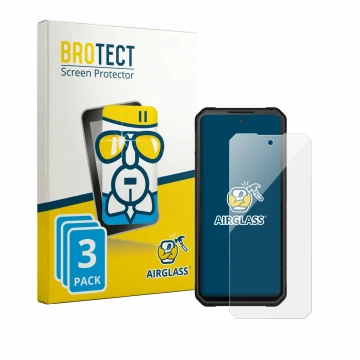 Parte frontal de un envase de producto con el logotipo de la marca BROTECT. Al lado se muestra el dispositivo iiiF150 Raptor 4