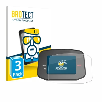 Parte frontal de un envase de producto con el logotipo de la marca BROTECT. Al lado se muestra el dispositivo PowaKaddy CT8 GP