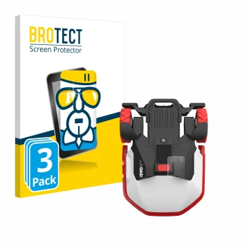 Parte frontal de un envase de producto con el logotipo de la marca BROTECT. Al lado se muestra el dispositivo Kress Mission Me
