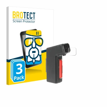 Parte frontal de un envase de producto con el logotipo de la marca BROTECT. Al lado se muestra el dispositivo Tooo Cycling DVR