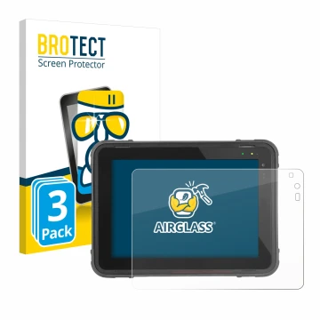 Parte frontal de un envase de producto con el logotipo de la marca BROTECT. Al lado se muestra el dispositivo Texa Axone Nemo 