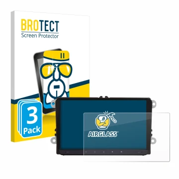 Parte frontal de un envase de producto con el logotipo de la marca BROTECT. Al lado se muestra el dispositivo JF-Sound JF-039W