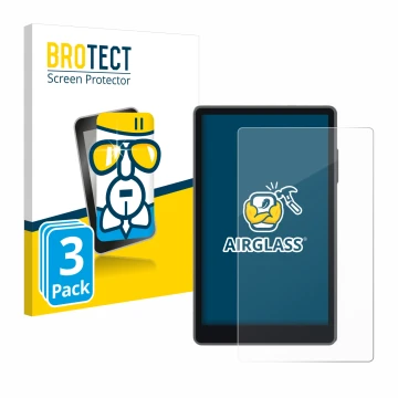 Parte frontal de un envase de producto con el logotipo de la marca BROTECT. Al lado se muestra el dispositivo Keystone 3 Pro c