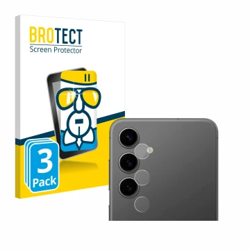 Parte frontal de un envase de producto con el logotipo de la marca BROTECT. Al lado se muestra el dispositivo Samsung Galaxy S