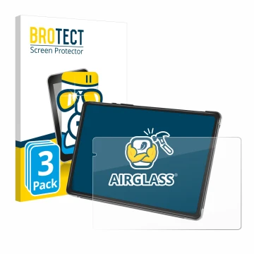 Parte frontal de un envase de producto con el logotipo de la marca BROTECT. Al lado se muestra el dispositivo Yestel T13 con s