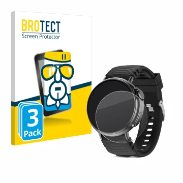 Parte frontal de un envase de producto con el logotipo de la marca BROTECT. Al lado se muestra el dispositivo AMZSA GT88 con s