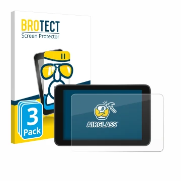 Parte frontal de un envase de producto con el logotipo de la marca BROTECT. Al lado se muestra el dispositivo YoloLiv YoloBox 