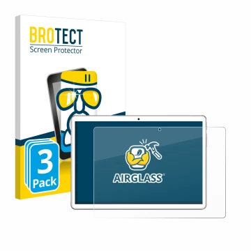 Parte frontal de un envase de producto con el logotipo de la marca BROTECT. Al lado se muestra el dispositivo niuniutab KT107 