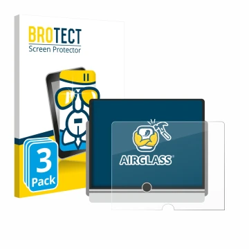 Parte frontal de un envase de producto con el logotipo de la marca BROTECT. Al lado se muestra el dispositivo Lexus LBX 2024 c