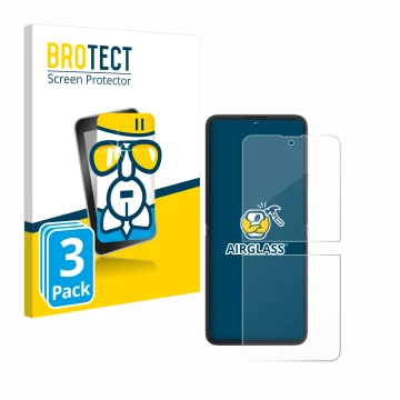 Parte frontal de un envase de producto con el logotipo de la marca BROTECT. Al lado se muestra el dispositivo Blackview Hero 1