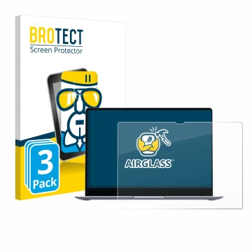 Parte frontal de un envase de producto con el logotipo de la marca BROTECT. Al lado se muestra el dispositivo Samsung Galaxy B