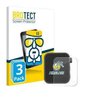 Parte frontal de un envase de producto con el logotipo de la marca BROTECT. Al lado se muestra el dispositivo Godox X3 con su 