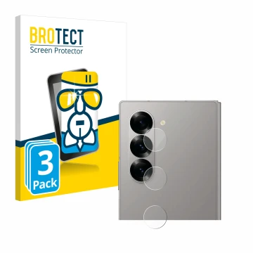 Parte frontal de un envase de producto con el logotipo de la marca BROTECT. Al lado se muestra el dispositivo Samsung Galaxy Z