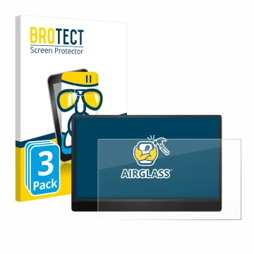 Parte frontal de un envase de producto con el logotipo de la marca BROTECT. Al lado se muestra el dispositivo MSI Pro MP161 E2