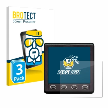 Parte frontal de un envase de producto con el logotipo de la marca BROTECT. Al lado se muestra el dispositivo Nasa Marine Inst