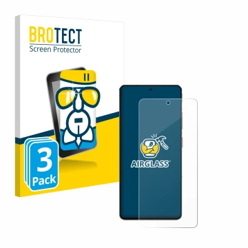 Parte frontal de un envase de producto con el logotipo de la marca BROTECT. Al lado se muestra el dispositivo ZTE Nubia Z60S P
