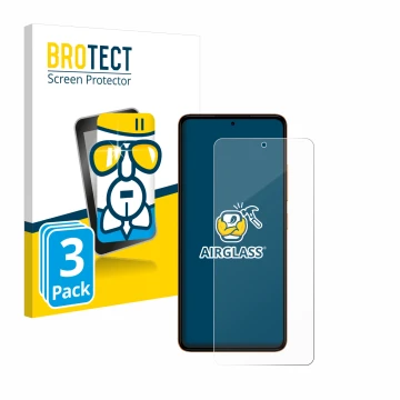 Parte frontal de un envase de producto con el logotipo de la marca BROTECT. Al lado se muestra el dispositivo HMD Pulse con su