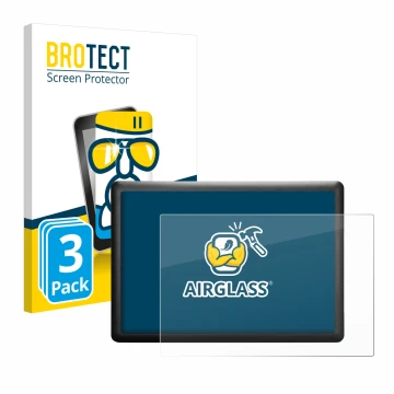 Parte frontal de un envase de producto con el logotipo de la marca BROTECT. Al lado se muestra el dispositivo Wacom One S CTL-