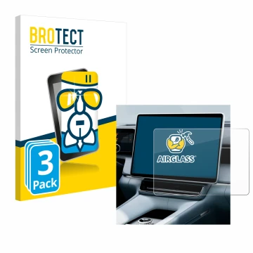 Parte frontal de un envase de producto con el logotipo de la marca BROTECT. Al lado se muestra el dispositivo Polestar 4 2025 