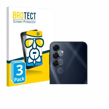 Parte frontal de un envase de producto con el logotipo de la marca BROTECT. Al lado se muestra el dispositivo Samsung Galaxy A