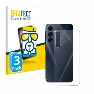 Parte frontal de un envase de producto con el logotipo de la marca BROTECT. Al lado se muestra el dispositivo Samsung Galaxy A