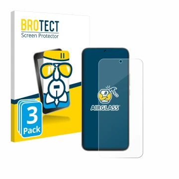 Parte frontal de un envase de producto con el logotipo de la marca BROTECT. Al lado se muestra el dispositivo Huawei Nova 13 c