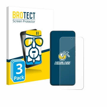 Parte frontal de un envase de producto con el logotipo de la marca BROTECT. Al lado se muestra el dispositivo Honor Magic 7 co