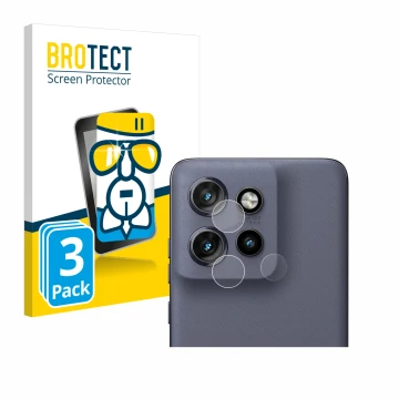 Parte frontal de un envase de producto con el logotipo de la marca BROTECT. Al lado se muestra el dispositivo Motorola Edge 50