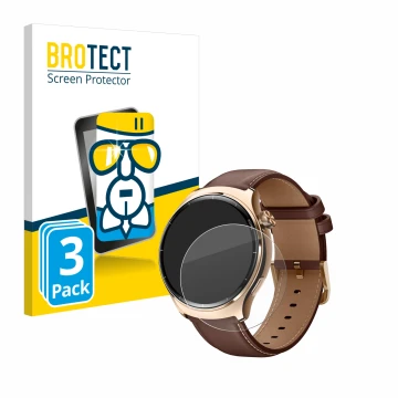 Parte frontal de un envase de producto con el logotipo de la marca BROTECT. Al lado se muestra el dispositivo Xiaomi Mibro Lit