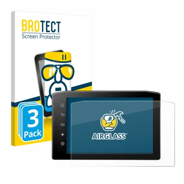 Parte frontal de un envase de producto con el logotipo de la marca BROTECT. Al lado se muestra el dispositivo Ekiy MTC07 6.25