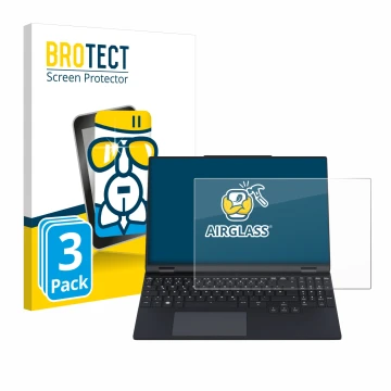 Parte frontal de un envase de producto con el logotipo de la marca BROTECT. Al lado se muestra el dispositivo Tuxedo InfinityB